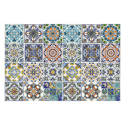 Nálepka na dlaždice Keramická mozaika s ornamenty