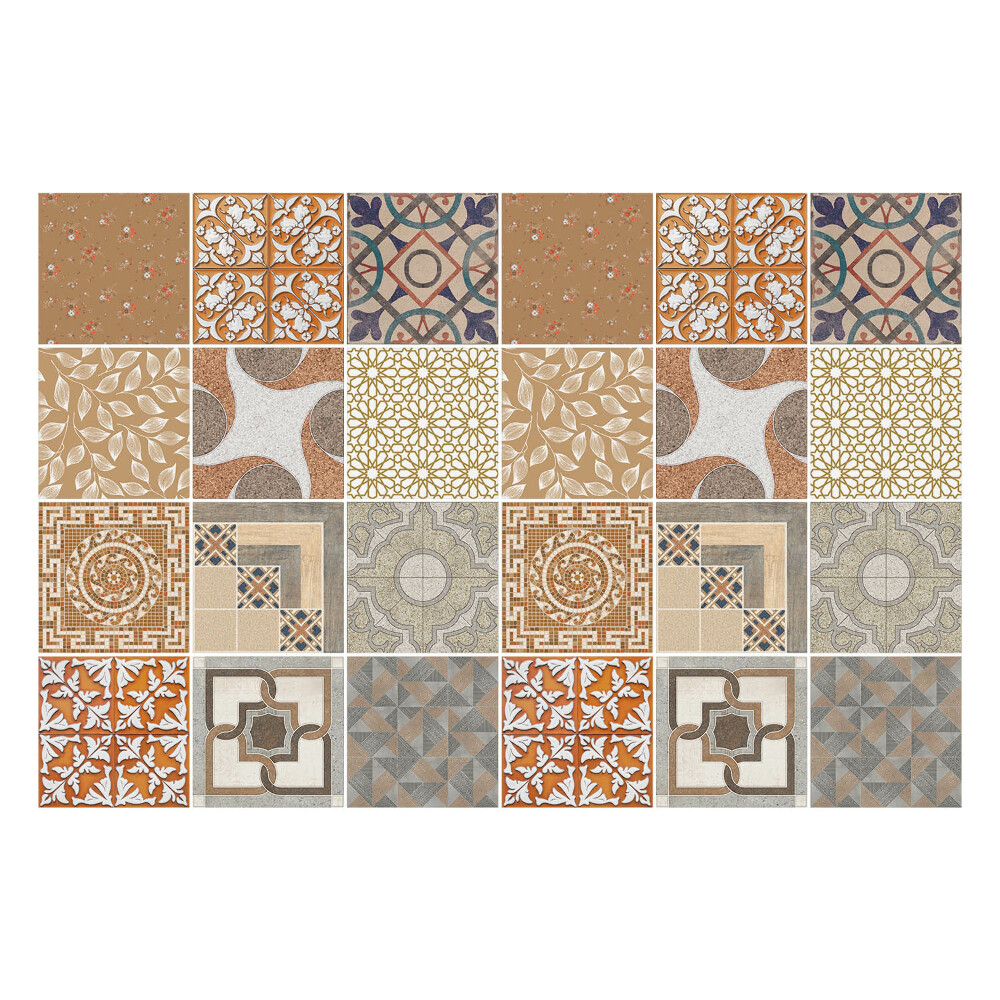 Nálepka na dlaždice Různé staré dlaždice