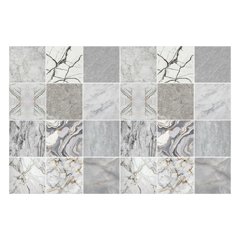 Nálepka na dlaždice Elegantní mramorové motivy