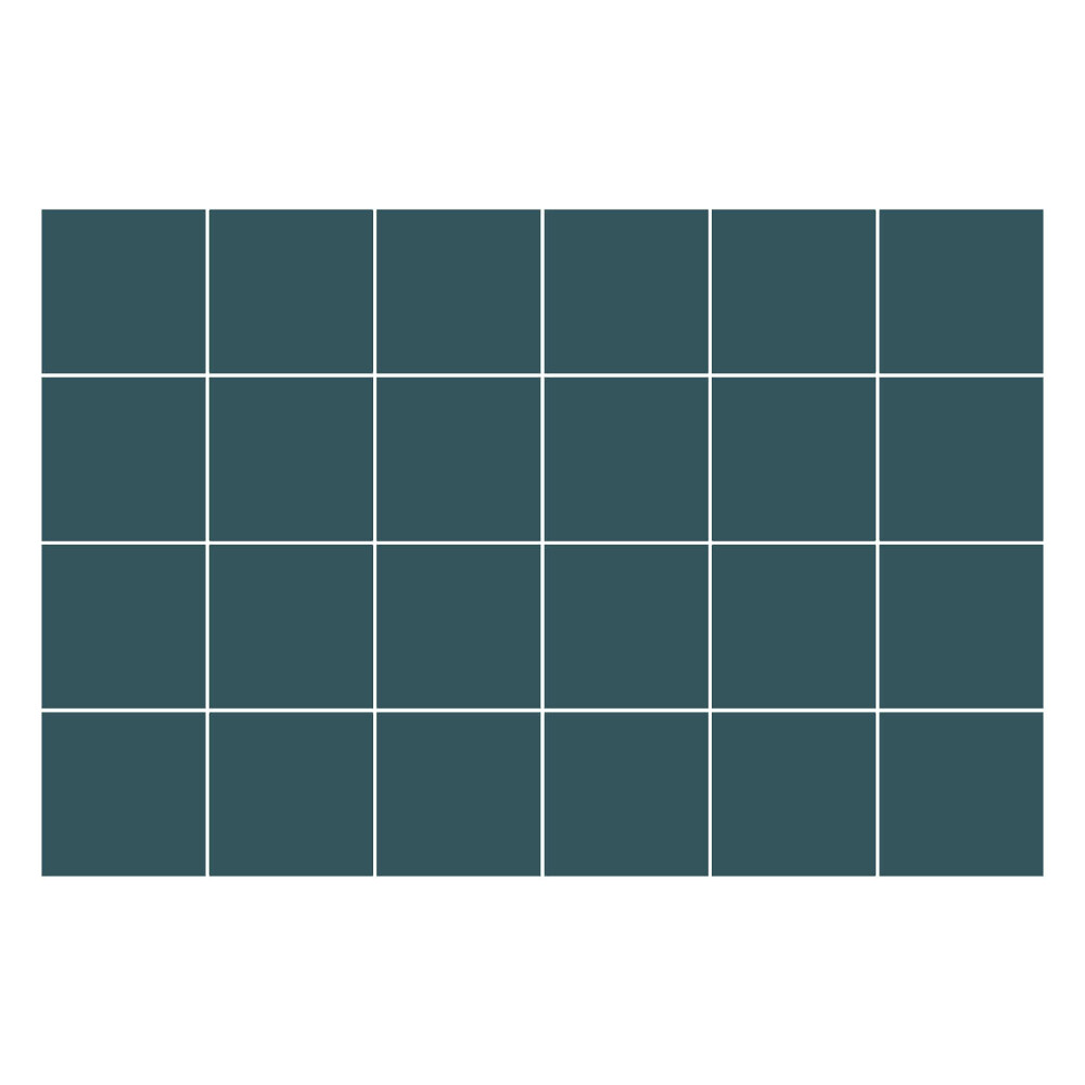 Samolepka na dlaždice Barva Tmavě tyrkysová