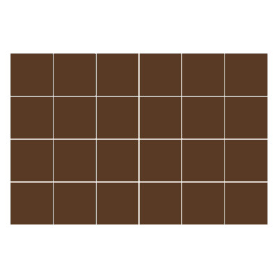 Nálepka na dlaždice Barva Hnědá