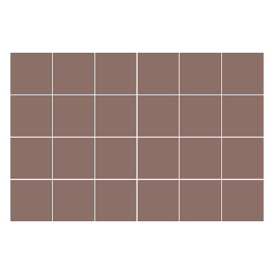 Samolepka na dlaždice Barva Hnědá