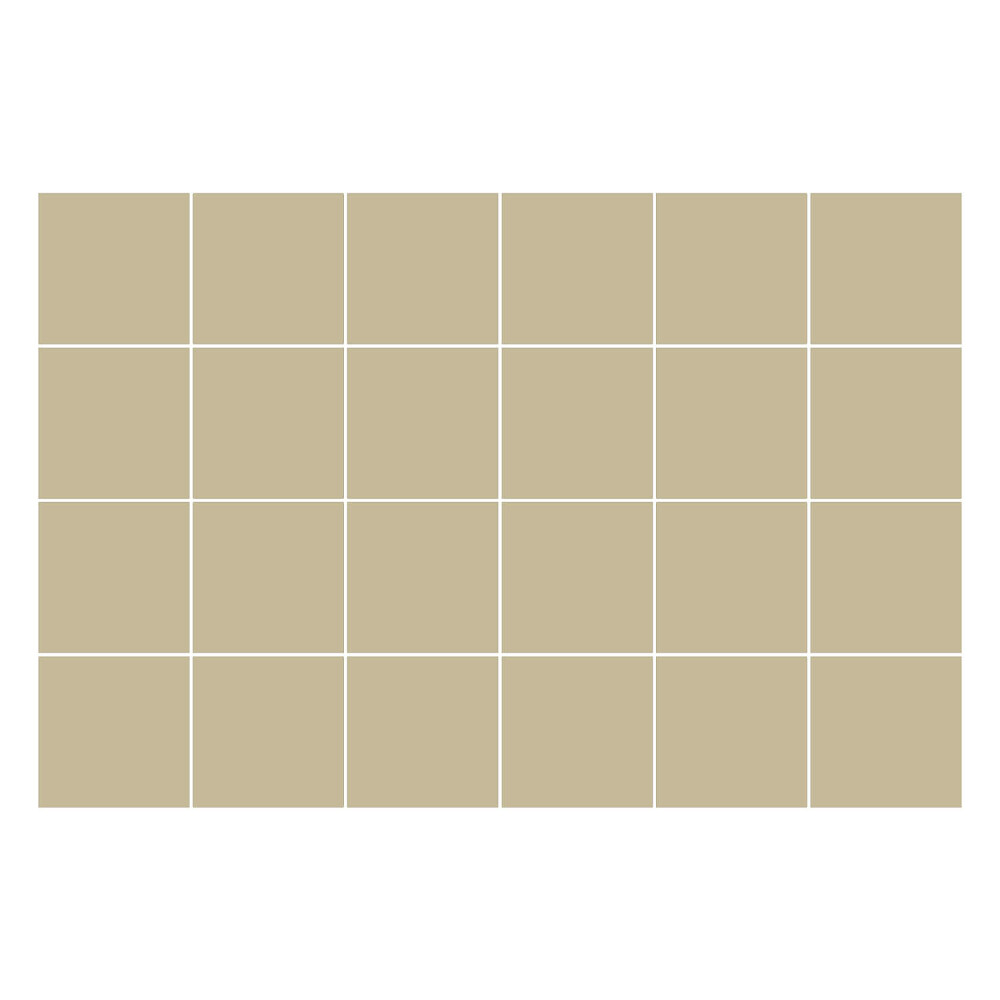 Samolepka na dlaždice Barva: Špinavě žlutá