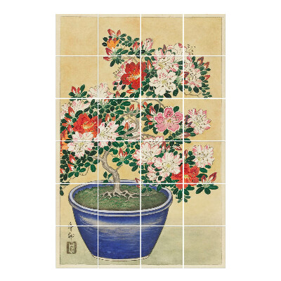 Nálepka na dlaždice Květinová bonsai v květináči