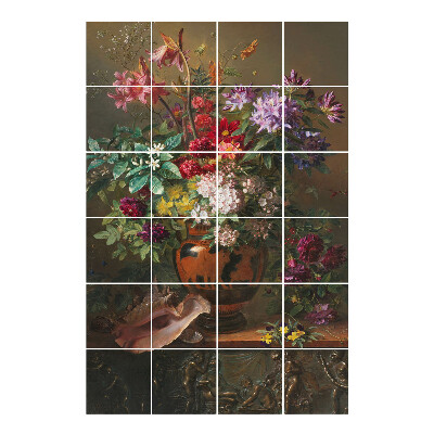 Samolepka na dlaždice Květiny ve váze