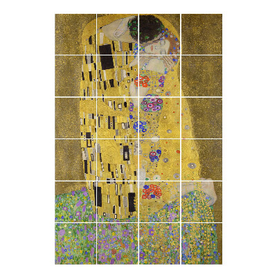 Samolepka na dlaždice Milenci v objetí