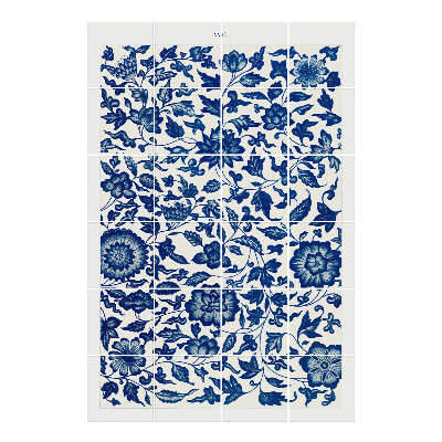 Nálepka na dlaždice Květinový ornament na pozadí