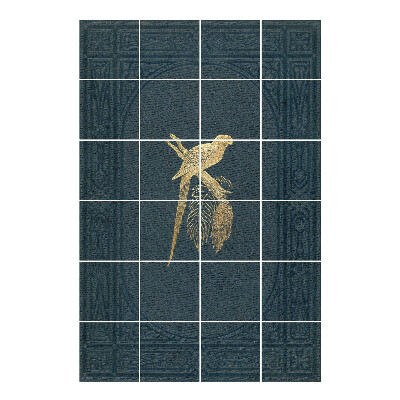 Nálepka na dlaždice Papoušek na větvi