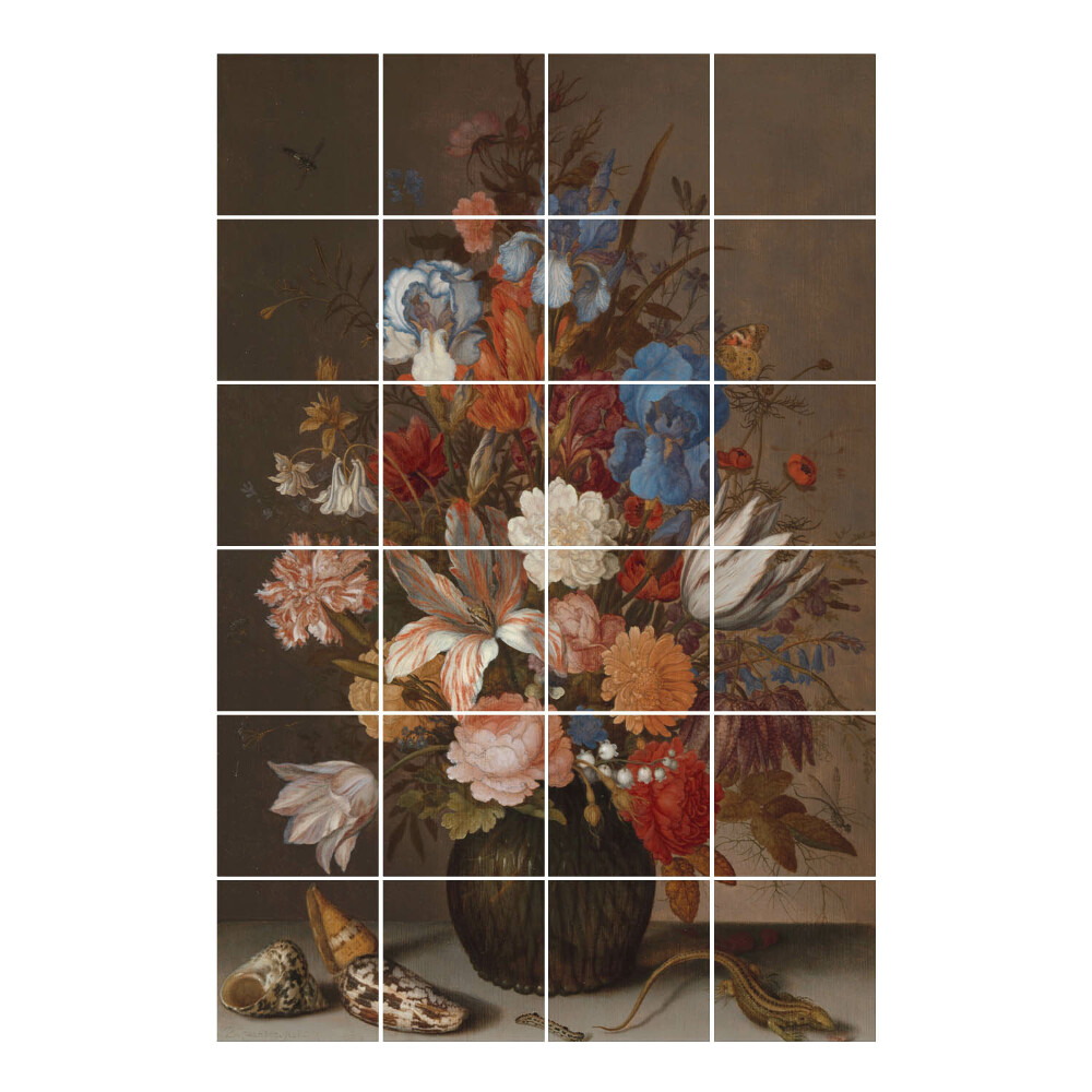 Samolepka na dlaždice Kytice květin ve váze