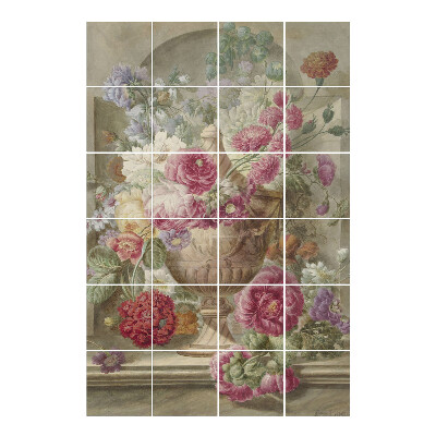 Samolepka na dlaždice Květiny ve váze