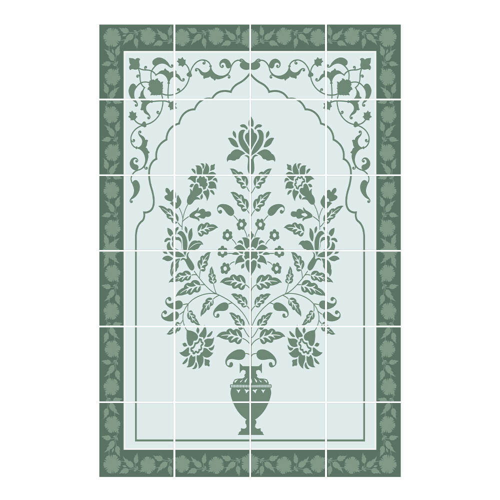 Nálepka na dlaždice Květinový motiv ve váze