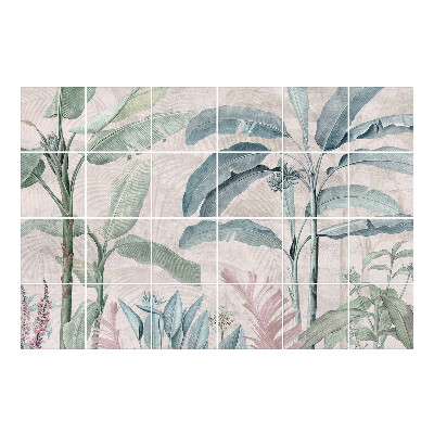 Nálepka na dlaždice Tropická vegetace