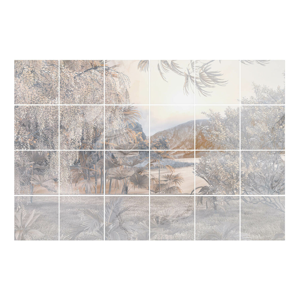 Nálepka na dlaždice Idylická krajina přírody