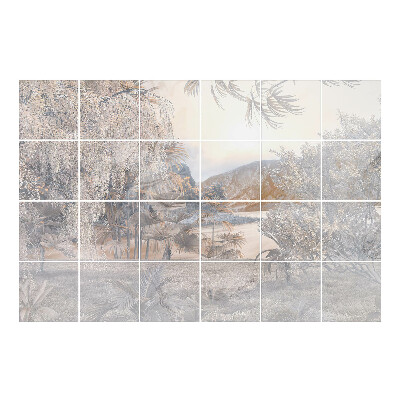 Nálepka na dlaždice Idylická krajina přírody