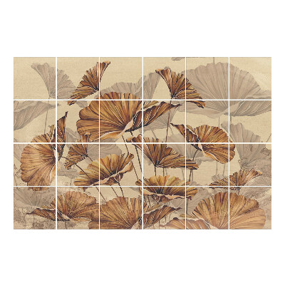 Nálepka na dlaždice Listy v jemném tanci