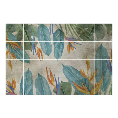 Nálepka na dlaždice Tropická vegetace