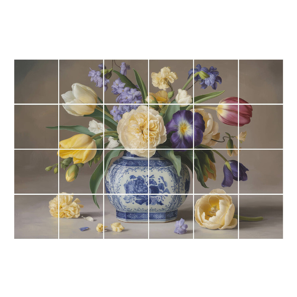 Nálepka na dlaždice Květiny ve váze