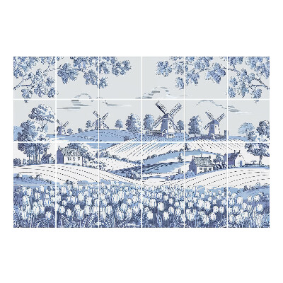 Nálepka na dlaždice Pohled na venkovskou krajinu