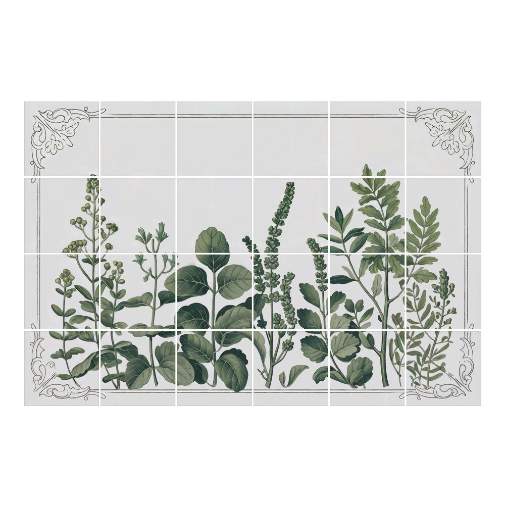 Samolepka na dlaždice Rostlinné složení