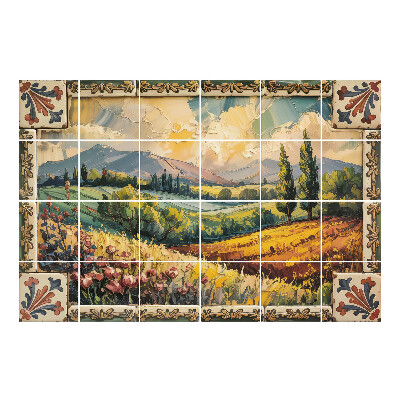 Nálepka na dlaždice Malebná krajina přírody