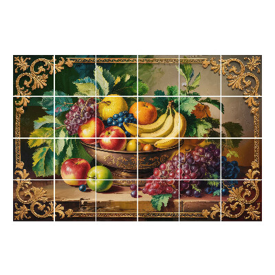 Nálepka na dlaždice Ovocné složení v misce