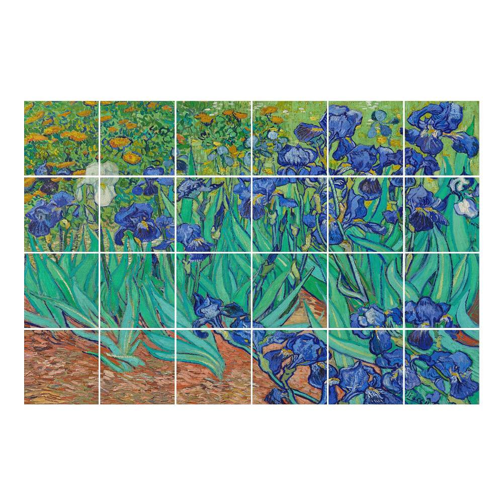 Nálepka na dlaždice Květiny v zahradě