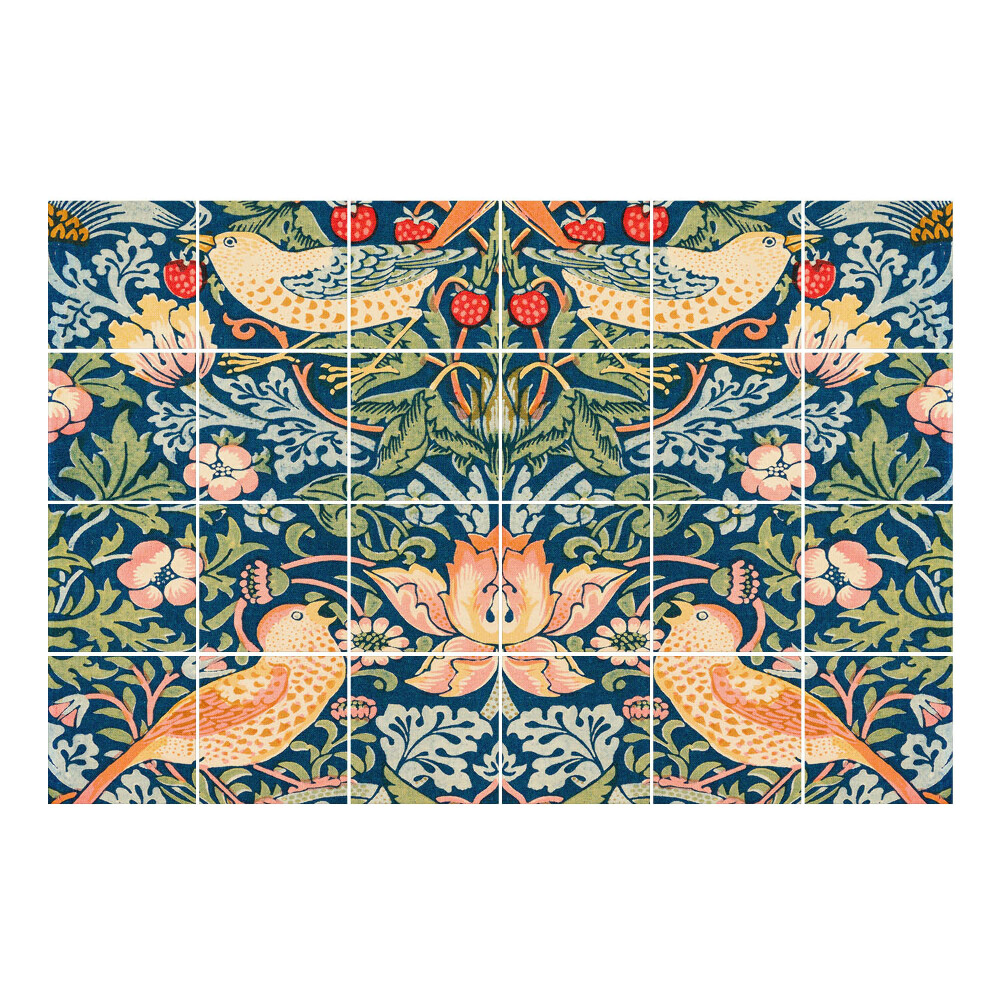 Nálepka na dlaždice Zloděj jahod od Williama Morrise