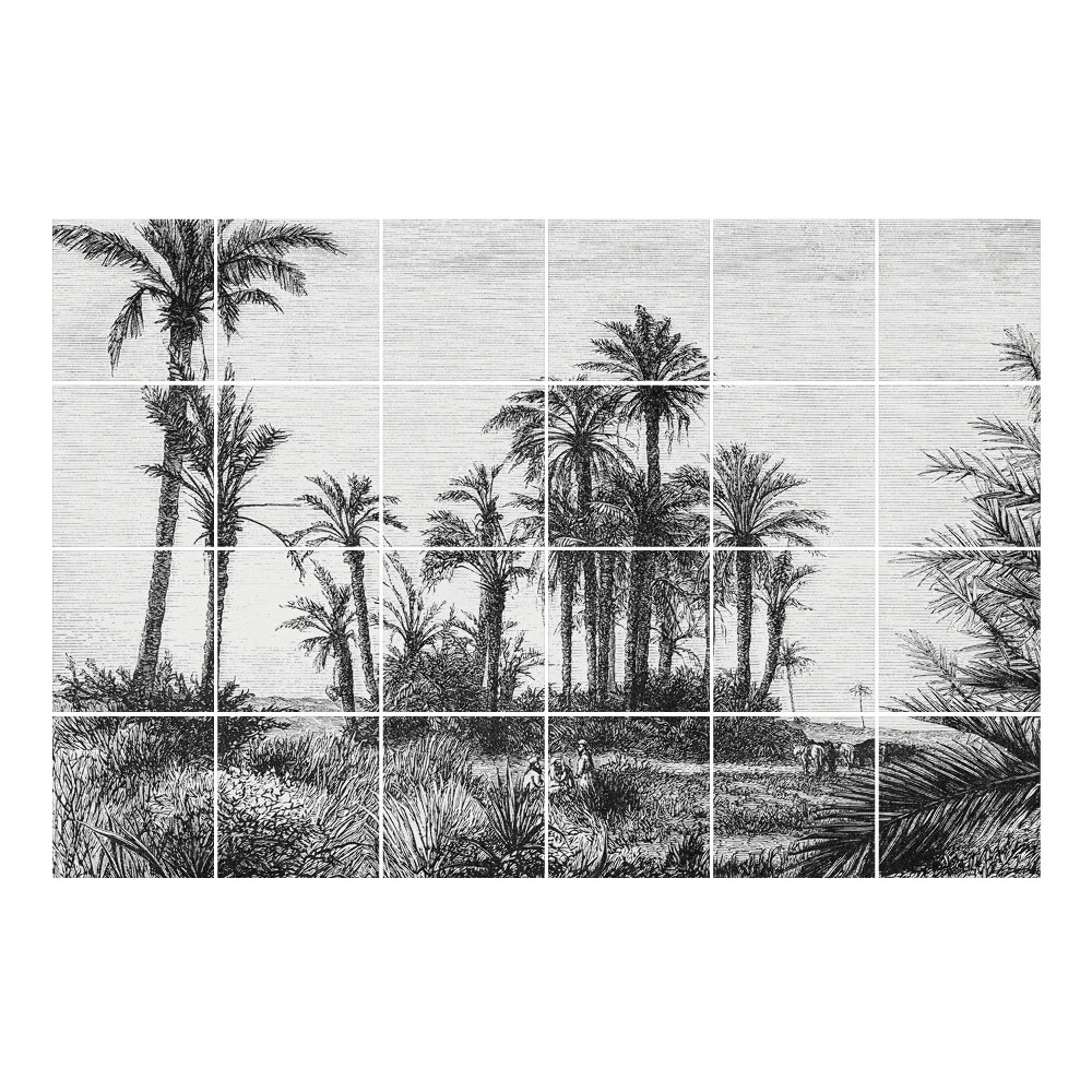 Nálepka na dlaždice Palmy v krajině