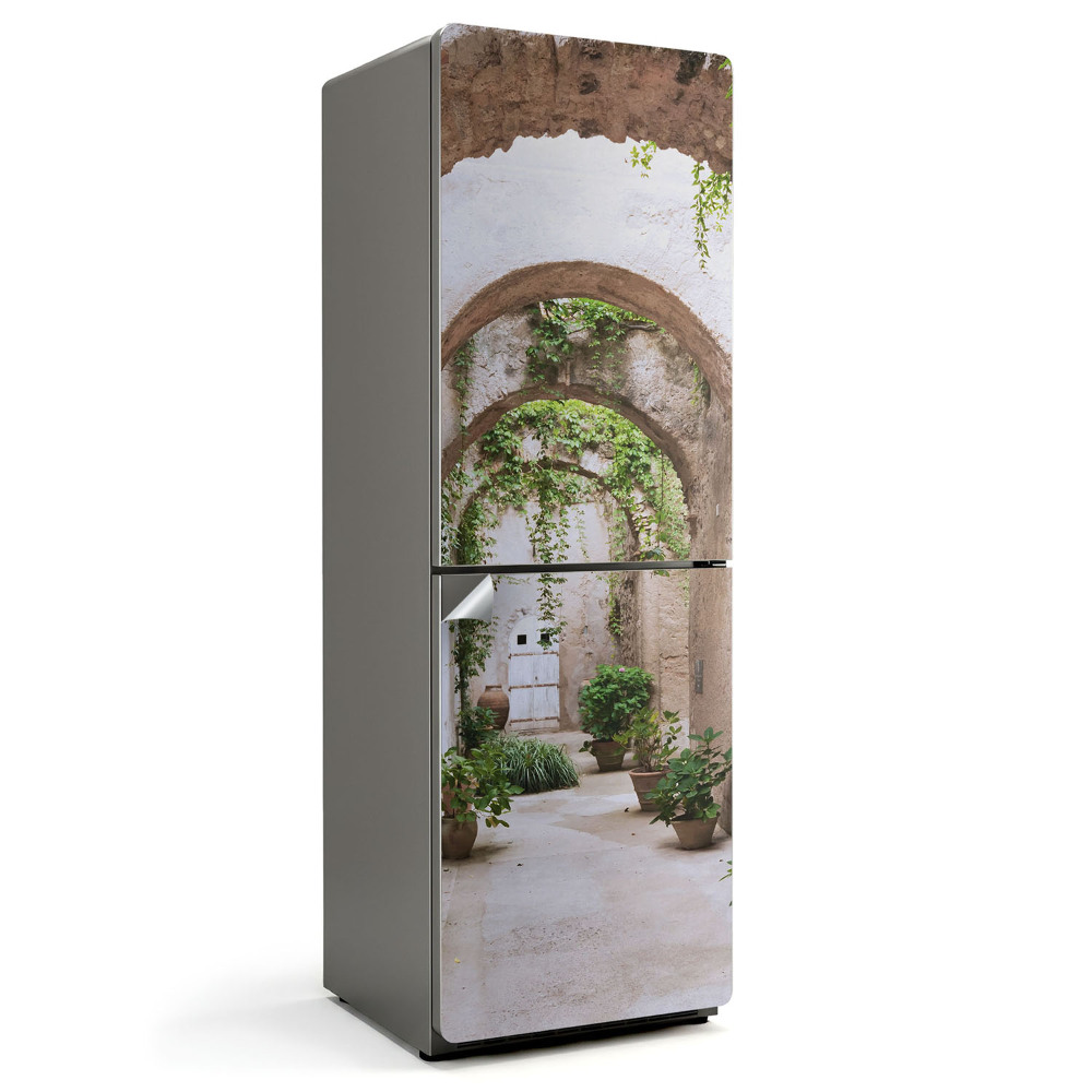 Fólie na lednici Zelená cesta mezi rostlinami