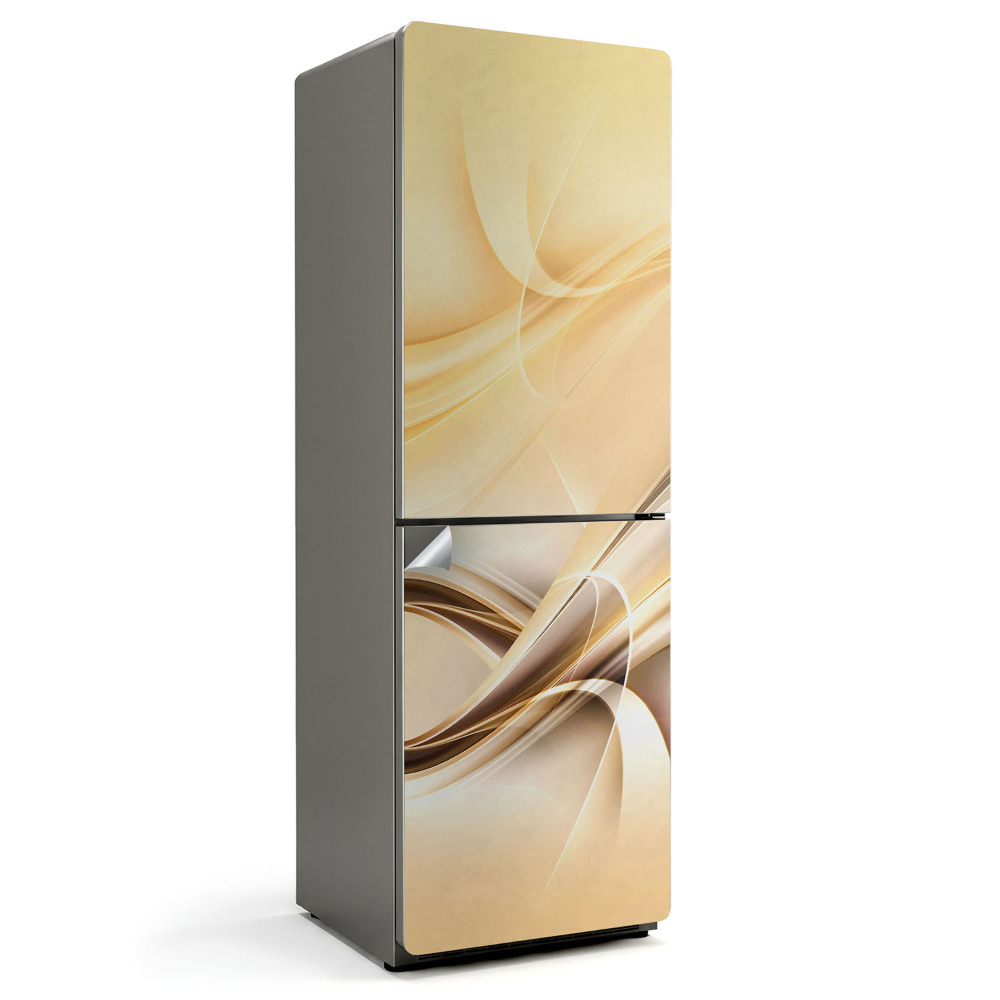 Samolepka na lednici Vlny a čáry v abstraktní podobě