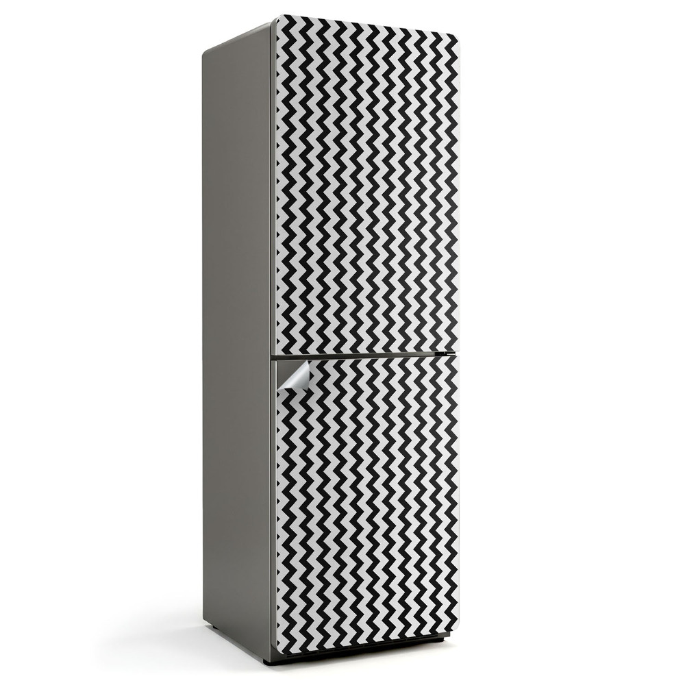 Tapeta na lednici Cikcaková linie v moderním stylu