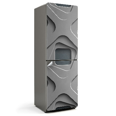 Samolepka na lednici Abstraktní trojrozměrný motiv