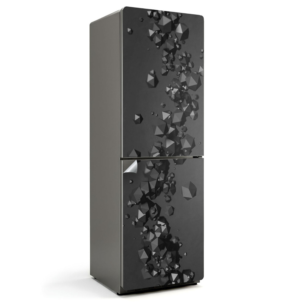 Fólie na lednici Dynamické tvary v prostoru