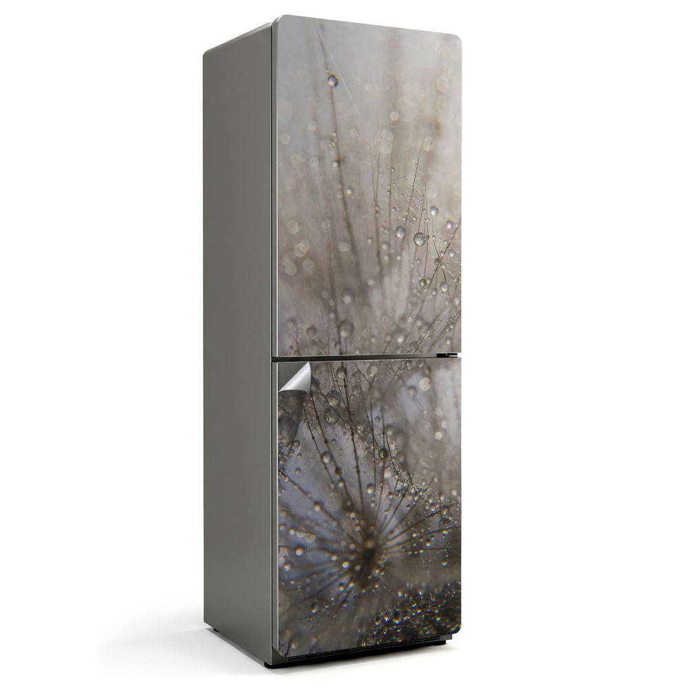 Samolepicí tapeta na lednici Kapky na jemné chloupky