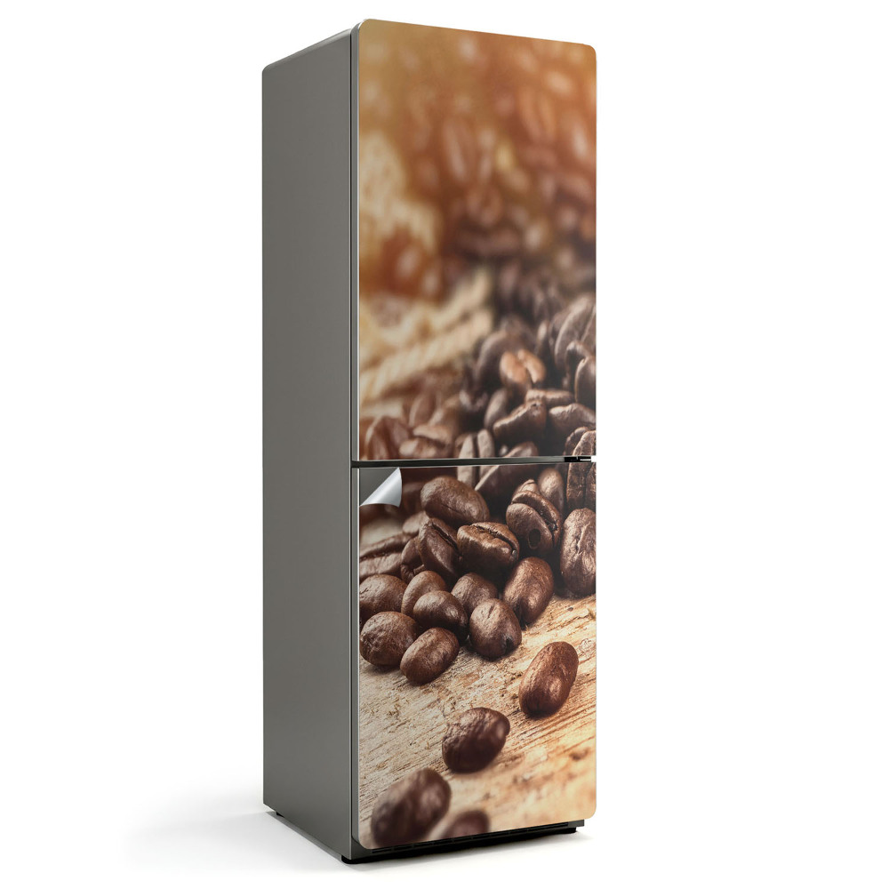 Fólie na lednici Roztroušená kávová zrna