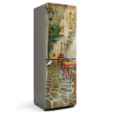 Fólie na lednici Koutek plný stylového nábytku