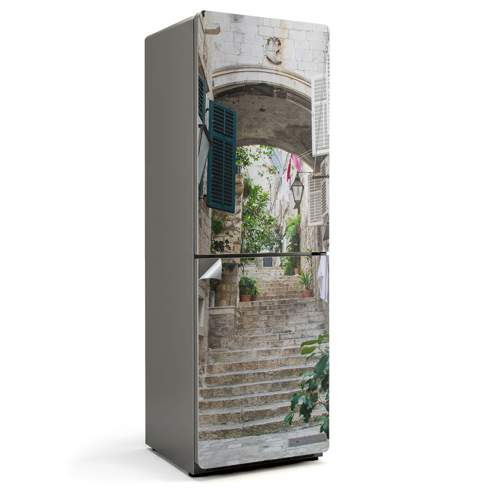 Samolepka na lednici Okouzlující ulička se schody