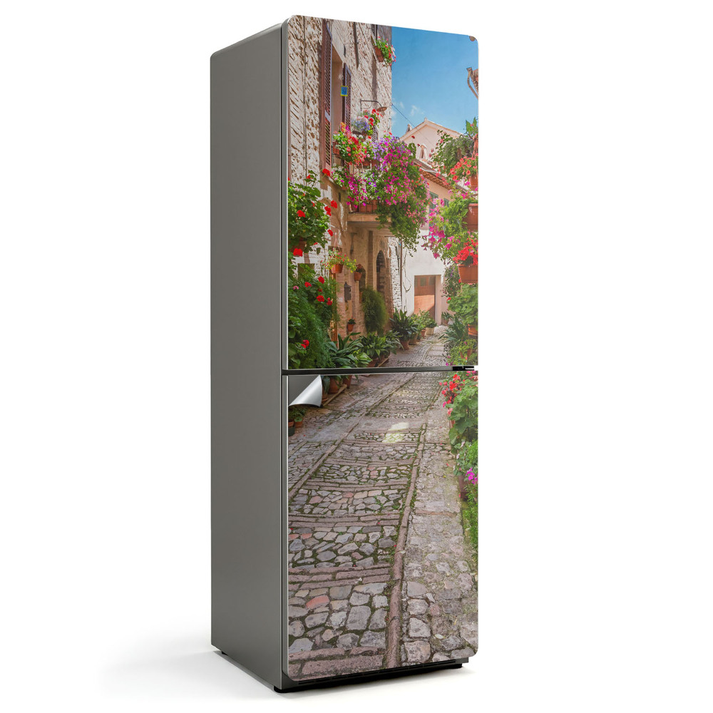 Tapeta na lednici Květinová alej v okouzlujícím koutě