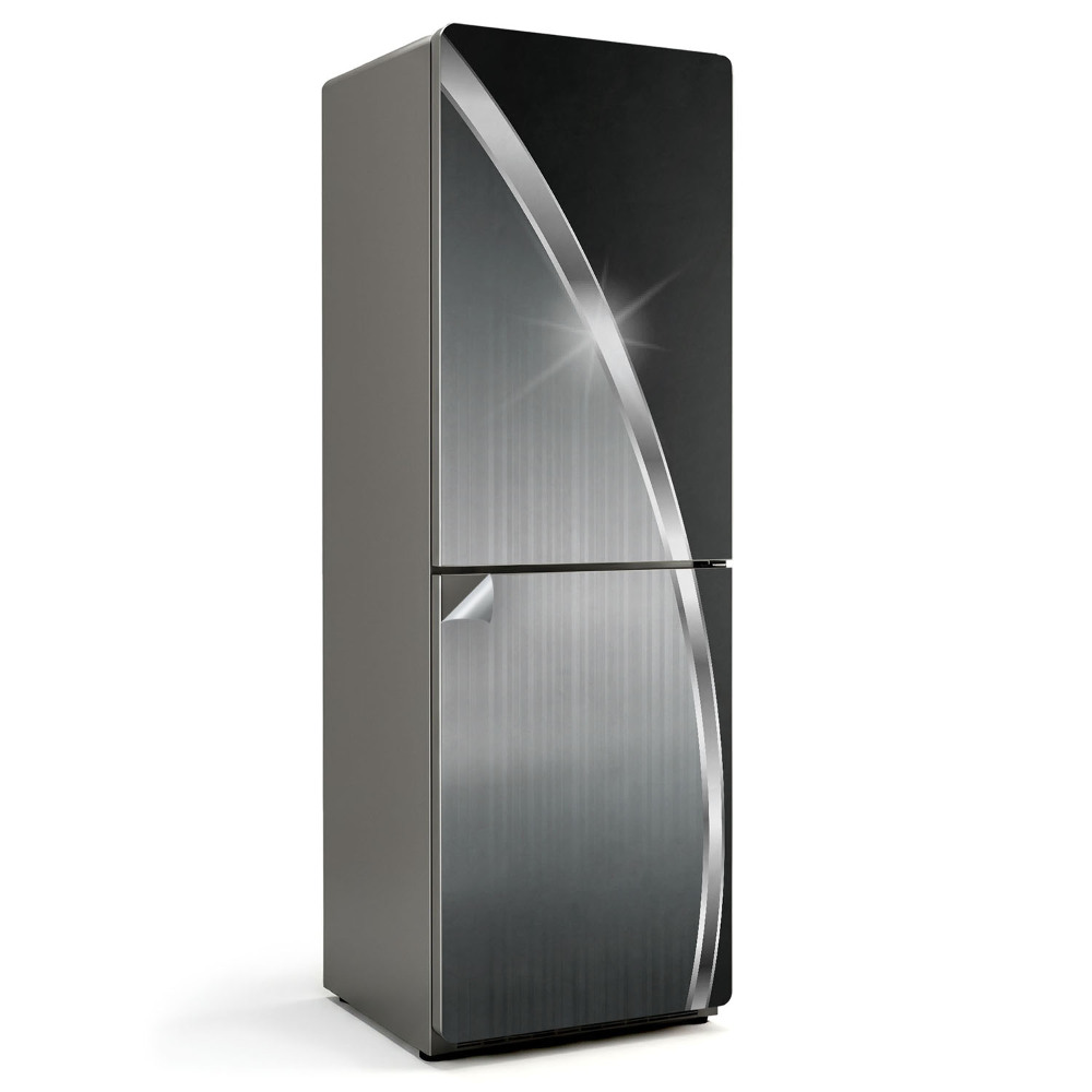 Samolepka na lednici Abstraktní motiv v kovových odstínech