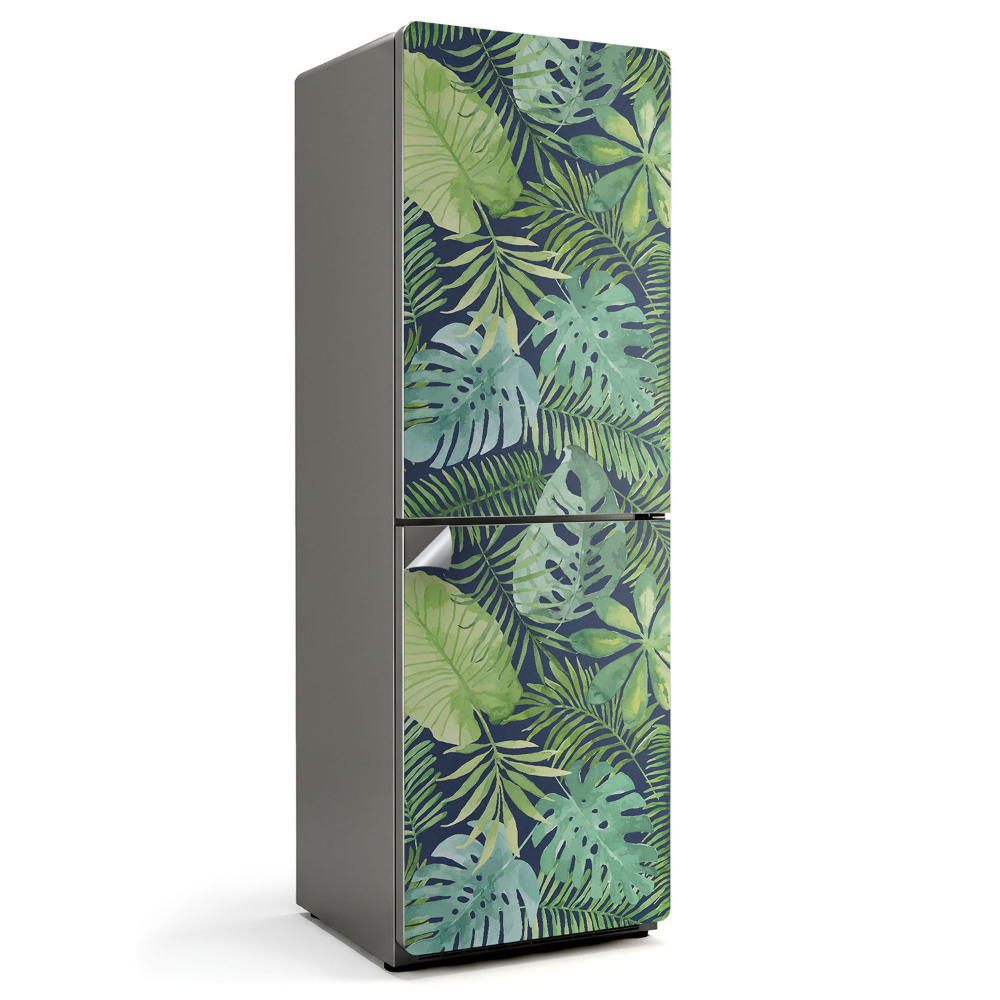 Samolepicí tapeta na lednici Vzor tropických zelených listů