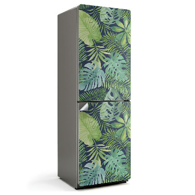 Samolepicí tapeta na lednici Vzor tropických zelených listů