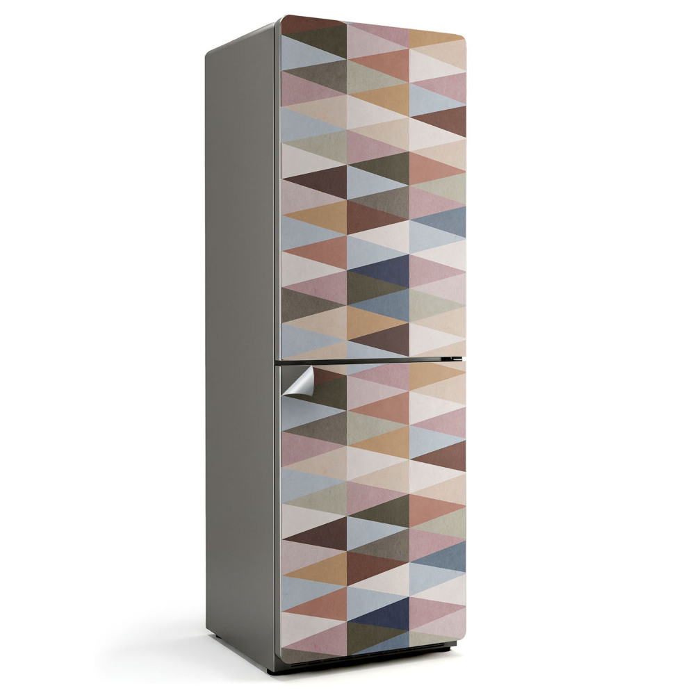 Samolepicí tapeta na lednici Trojúhelníková geometrie v harmonickém uspořádání