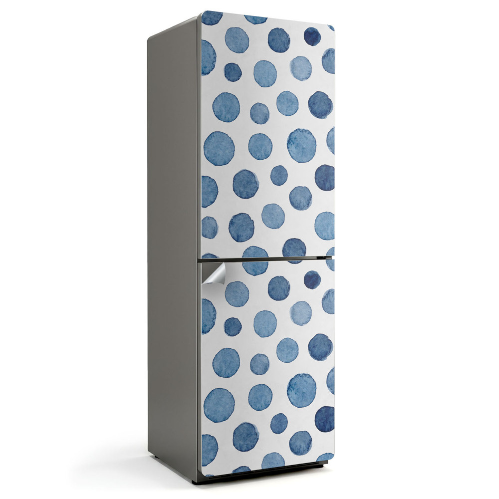 Samolepka na lednici Kruhy v různých tónech