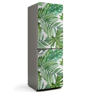 Samolepicí tapeta na lednici Téma tropických listů