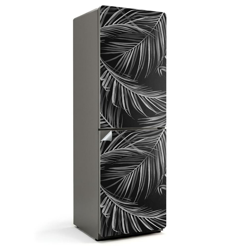 Samolepicí tapeta na lednici Listový vzor v decentním aranžmá