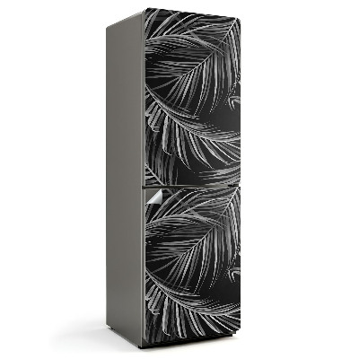 Samolepicí tapeta na lednici Listový vzor v decentním aranžmá