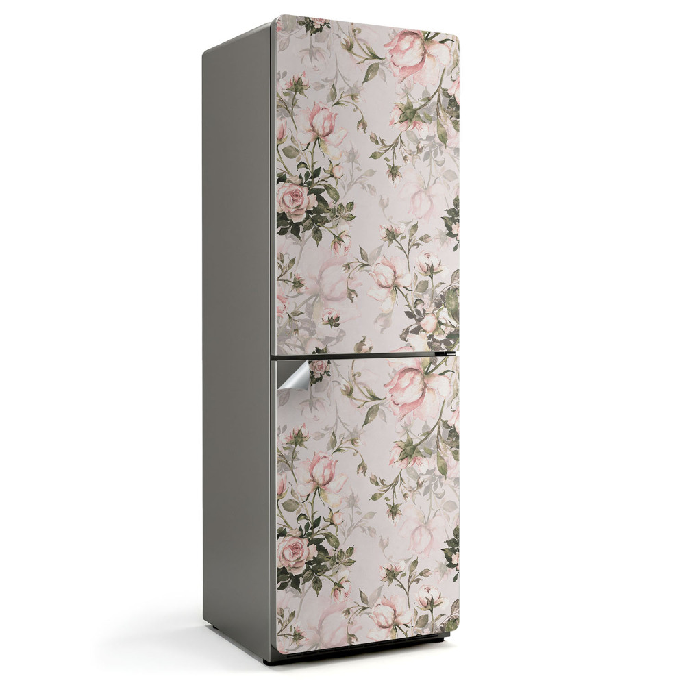 Tapeta na lednici Květinový motiv s růžemi