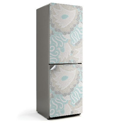 Fólie na lednici Rostlinný vzor v abstraktní verzi