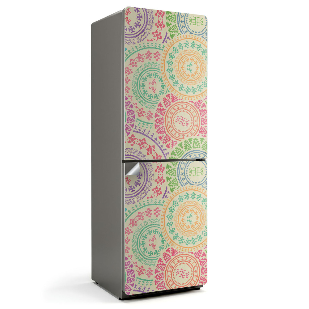 Tapeta na lednici Kruhy etnického stylu