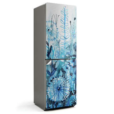 Samolepicí tapeta na lednici Květinový vzor ve stylu akvarelu